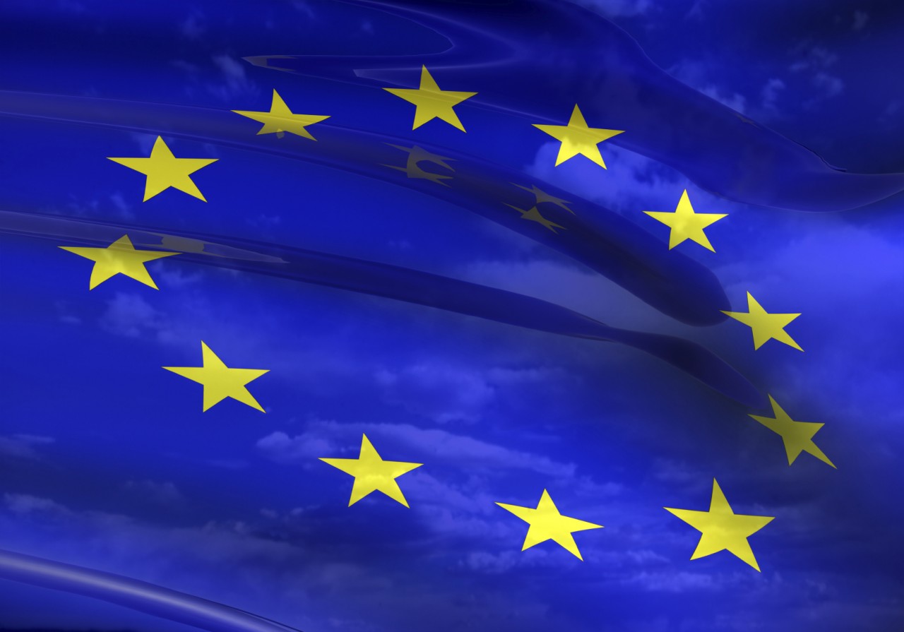 EU flag 3D